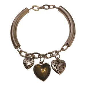 Vintage LIA SOPHIA Expandable Heart to Heart Bracelet
